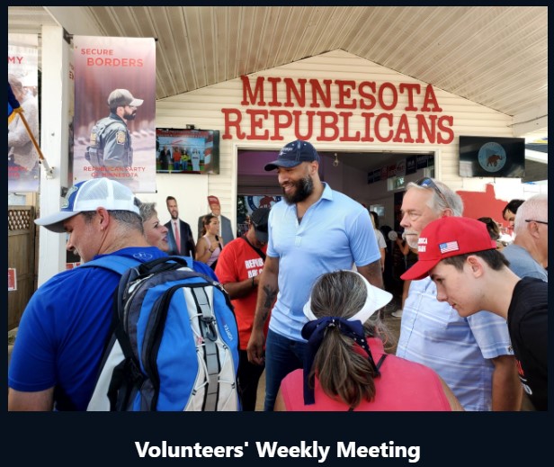 Royce White with Volunteers